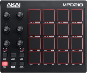 The Akai MPD218 Drum Pad Controller
