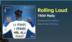 SaiDON Produces Hot Track ROLLING LOUD on YNW Melly’s We All Shine Album